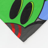 Monster-Süße Figuren Halloween-Muster Fleecedecke (Ecke)