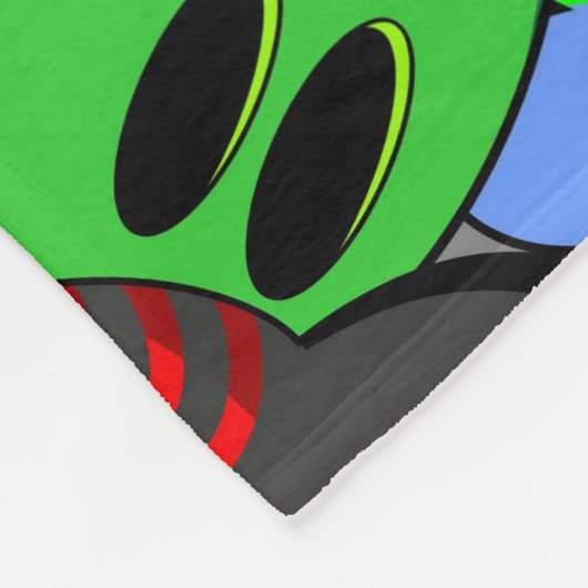 Monster-Süße Figuren Halloween-Muster Fleecedecke (Ecke)