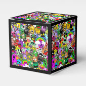 Monster-Süße Figuren Halloween-Muster Geschenkschachtel (Vorderseite)