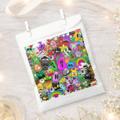 Monster-Süße Figuren Halloween-Muster Geschenktütchen (Ausgeschnitten)