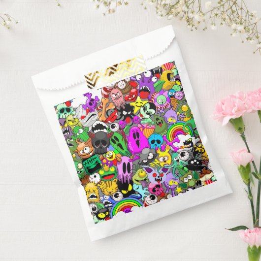 Monster-Süße Figuren Halloween-Muster Geschenktütchen (Versiegelt)