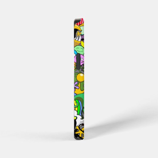 Monster-Süße Figuren Halloween-Muster iPhone Hülle (Rechte Seite)