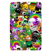 Monster-Süße Figuren Halloween-Muster Magnet (Vertikal)