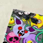 Monster-Süße Figuren Halloween-Muster Strandtuch (Beispiel)