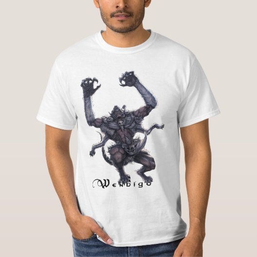 Monster-T-Stück Wendigo T-Shirt (Vorderseite)