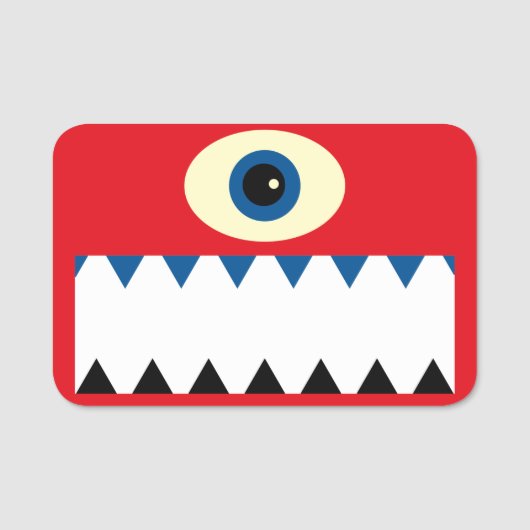 Monster-Tag Namensschild (Vorderseite)