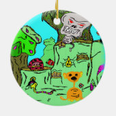 Monster-Tal-Verzierung Keramik Ornament (Hinten)