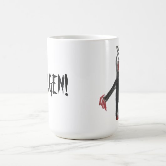 Monster-Tasse am Morgen Verwandlungstasse (Zentrum)