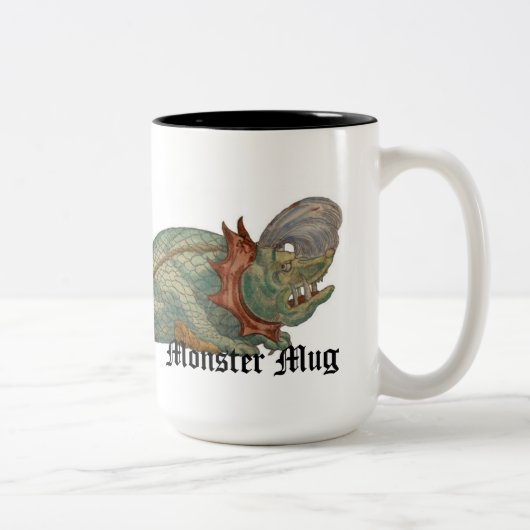 Monster-Tasse Zweifarbige Tasse (Rechts)