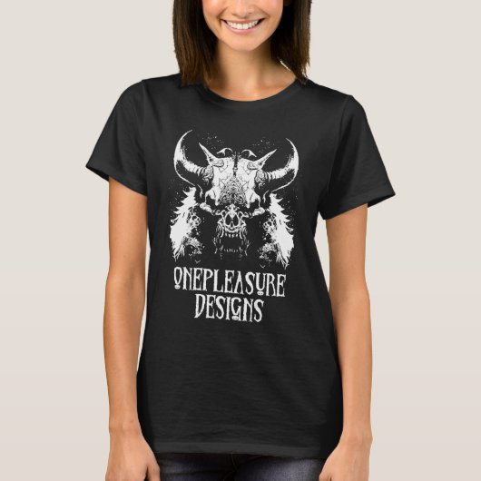 Monster Taurus Creepy Zombie Horror T-Shirt (Vorderseite)