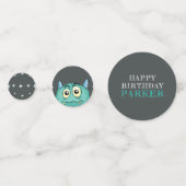 Monster Thema Geburtstag Konfetti (Vorderseiten)