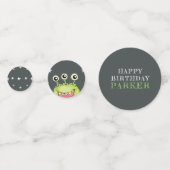 Monster Thema Geburtstag Konfetti (Vorderseiten)