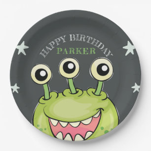 Monster Thema Geburtstagsparty Personalisiert Pappteller