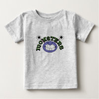 Monster-Thema-lustiger 2 Augen-Mund-Monster-T -