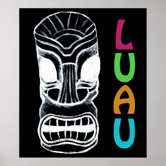 Monster Tiki Head Luau Poster (Vorne)