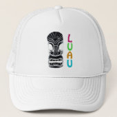 Monster Tiki Head Luau Truckerkappe (Vorderseite)