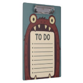Monster To Do  Klemmbrett (Rechts)