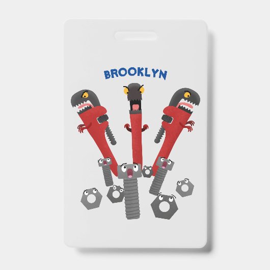 Monster-Tools für Spaß Cartoon Ausweis (Vorderseite)