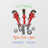 Monster-Tools für Spaß Cartoon Fensteraufkleber (Blatt)