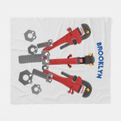 Monster-Tools für Spaß Cartoon Fleecedecke (Vorderseite (Horizontal))