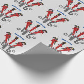 Monster-Tools für Spaß Cartoon Geschenkpapier (Ecke)