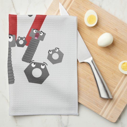 Monster-Tools für Spaß Cartoon Geschirrtuch (Viertel Falte)