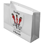 Monster-Tools für Spaß Cartoon Große Geschenktüte (Vorderseite Schrägansicht)