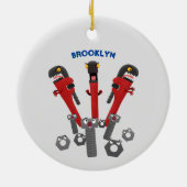 Monster-Tools für Spaß Cartoon Keramik Ornament (Hinten)