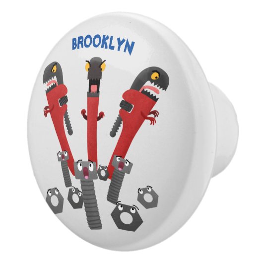 Monster-Tools für Spaß Cartoon Keramikknauf (Rechts)