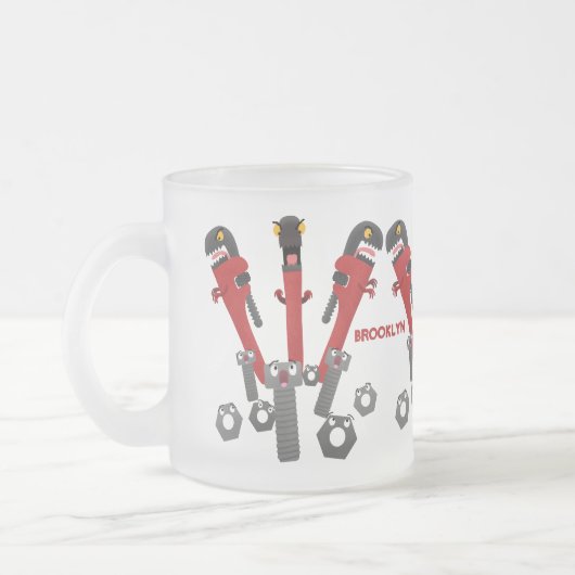 Monster-Tools für Spaß Cartoon Mattglastasse (Links)