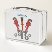 Monster-Tools für Spaß Cartoon Metall Brotdose (Rückseite)