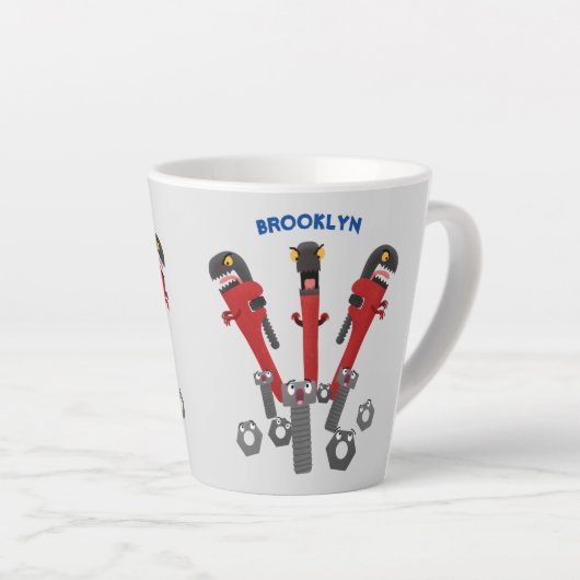 Monster-Tools für Spaß Cartoon Milchtasse (Rechte Ecke)