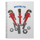 Monster-Tools für Spaß Cartoon Notizblock (Vorderseite)