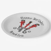 Monster-Tools für Spaß Cartoon Pappteller (Schrägansicht)