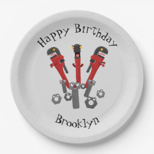 Monster-Tools für Spaß Cartoon Pappteller