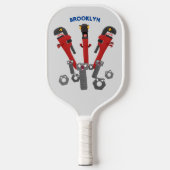 Monster-Tools für Spaß Cartoon Pickleball Schläger (Vorderseite)