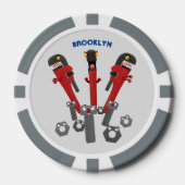 Monster-Tools für Spaß Cartoon Pokerchips (Vorderseite)