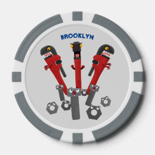 Monster-Tools für Spaß Cartoon Pokerchips