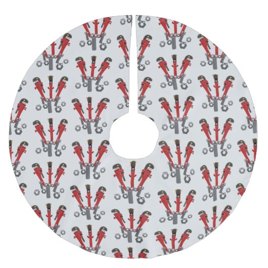 Monster-Tools für Spaß Cartoon Polyester Weihnachtsbaumdecke (Vorderseite)