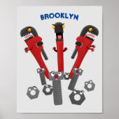 Monster-Tools für Spaß Cartoon Poster (Vorne)