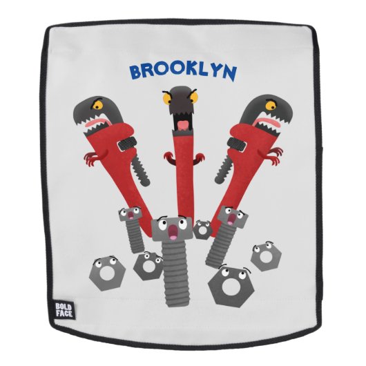 Monster-Tools für Spaß Cartoon Rucksack (Abnehmbare Front)