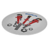 Monster-Tools für Spaß Cartoon Schneidebrett (Ecke)