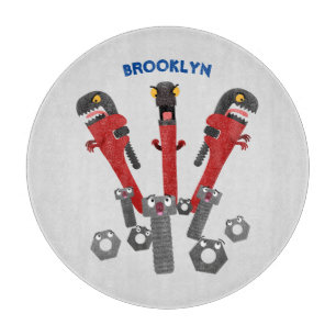 Monster-Tools für Spaß Cartoon Schneidebrett