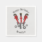 Monster-Tools für Spaß Cartoon Serviette (Vorderseite)