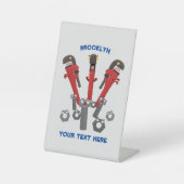 Monster-Tools für Spaß Cartoon Sockelschild (Vorderseite)