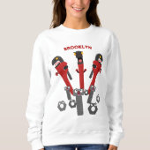 Monster-Tools für Spaß Cartoon Sweatshirt (Vorderseite)