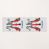 Monster-Tools für Spaß Cartoon Yogamatte (Vorderseite (Horizontal))