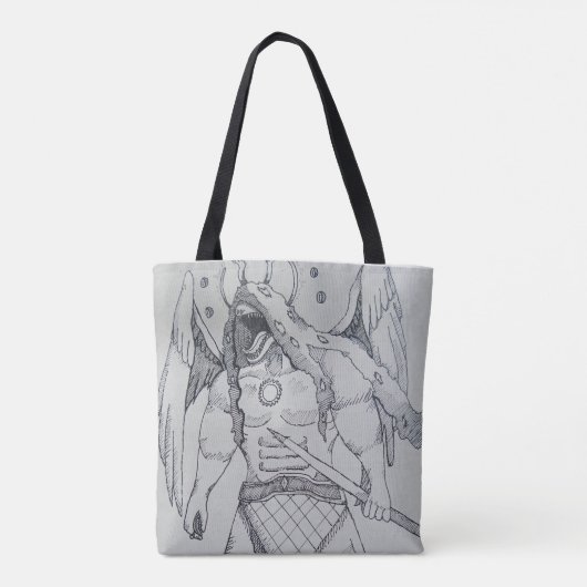Monster Tote Bag Tasche (Rückseite)