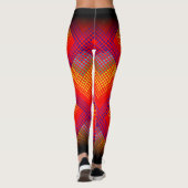 Monster Trainer Feuer rot/schwarz Leggings (Rückseite)