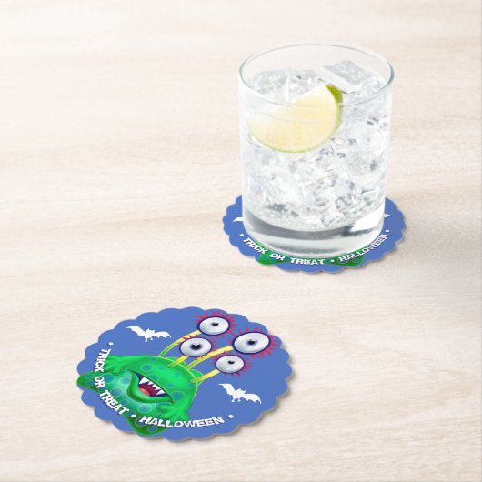 Monster Trick oder Halloween-Party Untersetzer beh (Vor Ort)
